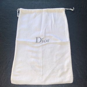 Dior drawstring dust bag